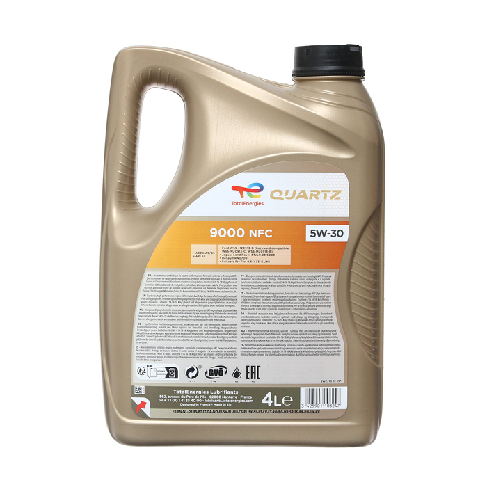 Масло моторное Total Quartz 9000 Future NFC 5W-30 A5/B5, 4 л синтетика Масло моторное Total Quartz 9000 Future NFC 5W-30 A5/B5, 4 л синтетика