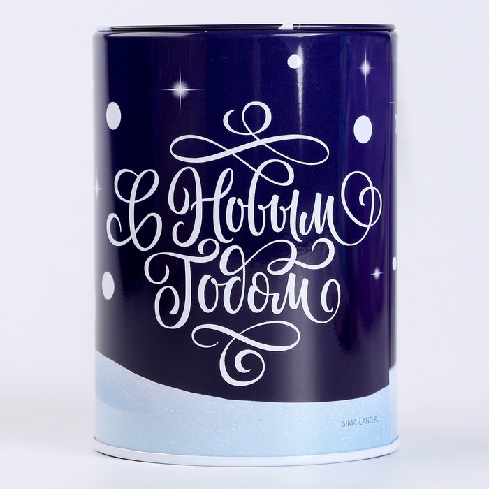 Копилка на новый год для декорирования стразами и фольгой «Снеговик с подарком», новогодний набор для творчества