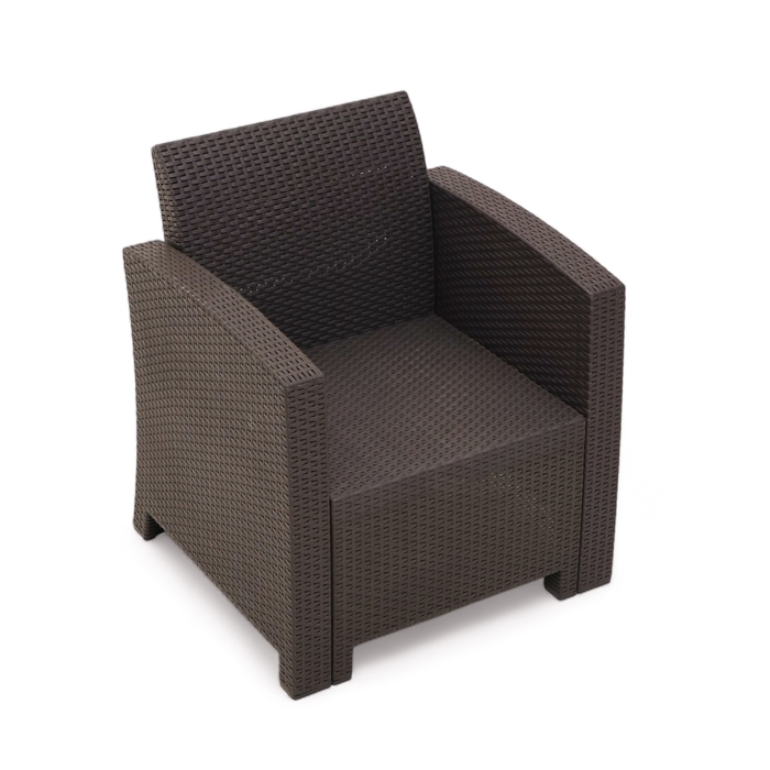 Набор садовой мебели Бора, макси, диван, 2 кресла, стол, венге Набор садовой мебели Бора, макси, диван, 2 кресла, стол, венге