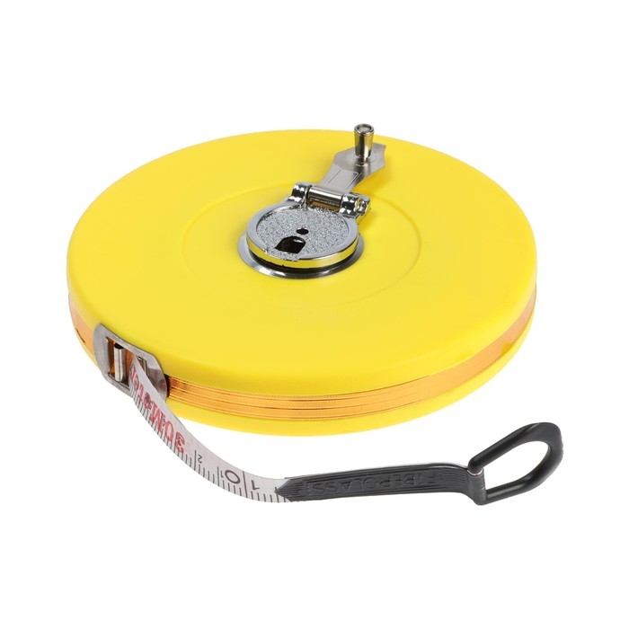 Рулетка геодезическая ТУНДРА, фиберглассовая лента, закрытый корпус, 30 м х 13 мм Рулетка геодезическая ТУНДРА, фиберглассовая лента, закрытый корпус, 30 м х 13 мм