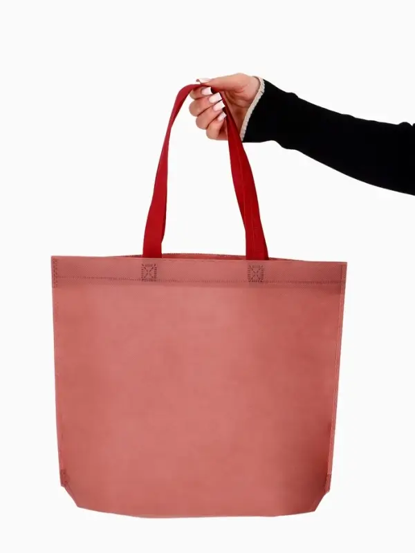 Пакет с петлевой ручкой, сумка - шопер &laquo;Эко&raquo;, 38&times;32&times;10 см, бордовый