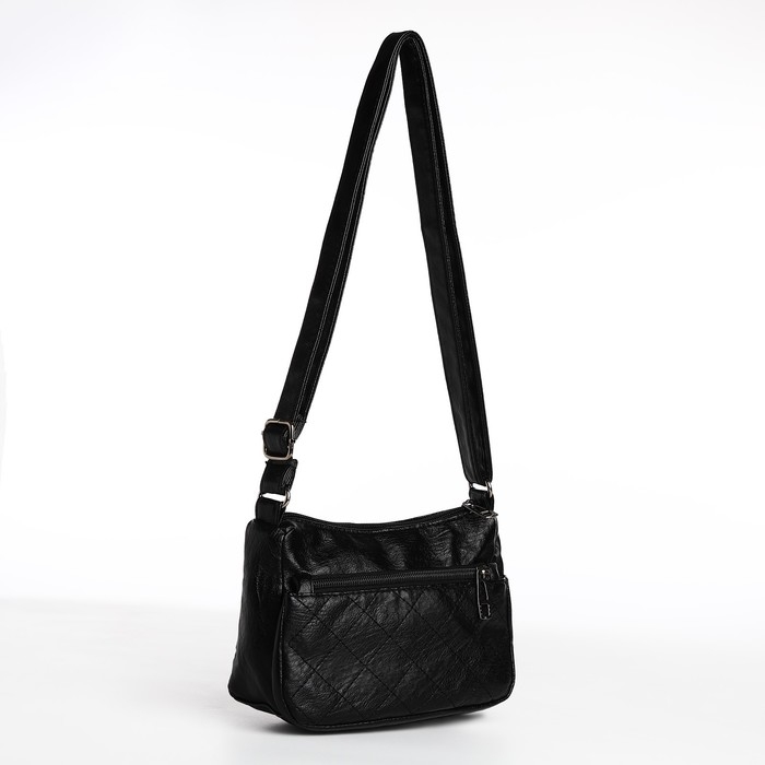 Сумка кросс-боди на молнии, цвет чёрный Сумка кросс-боди на молнии, цвет чёрный