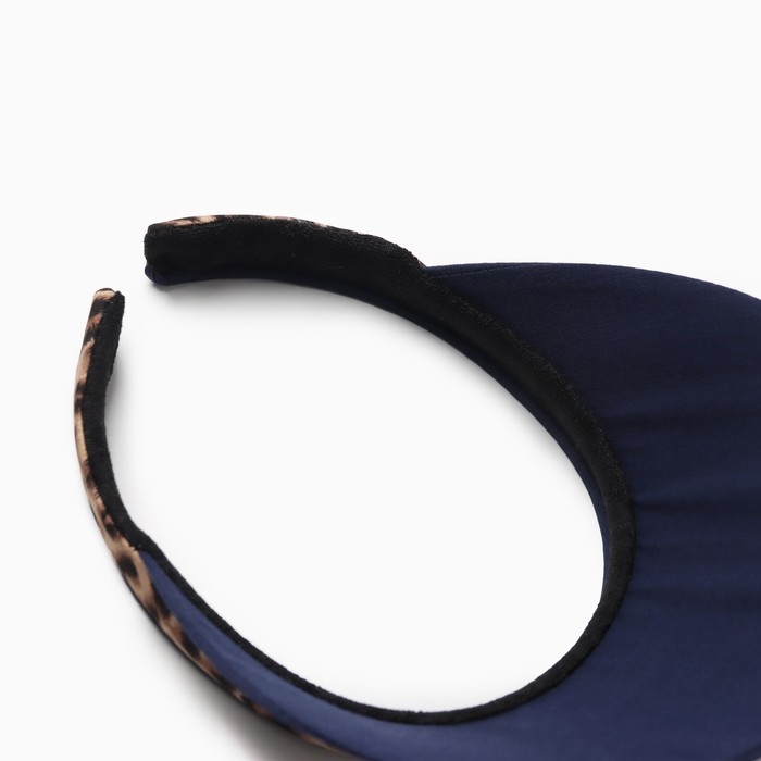 Козырёк женский MINAKU "Leopard" цвет тёмно-синий, р-р  56-58