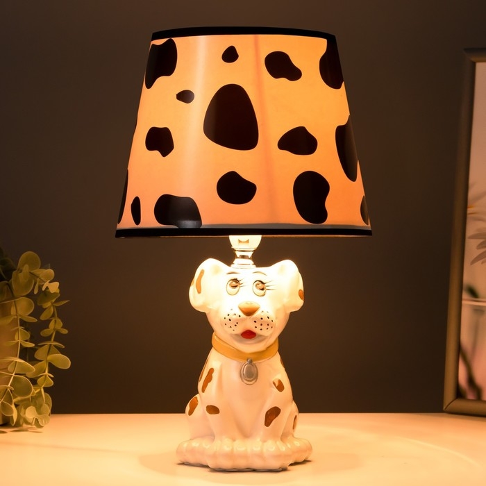 Лампа настольная "Довольный песик" h=18 см, (220V/Е14) МИКС RISALUX