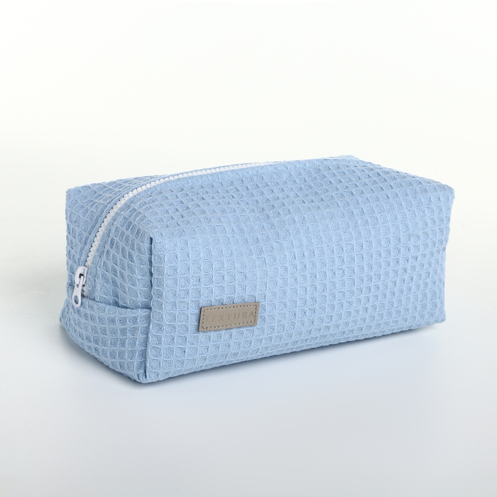 Косметичка на молнии TEXTURA, цвет голубой Косметичка на молнии TEXTURA, цвет голубой