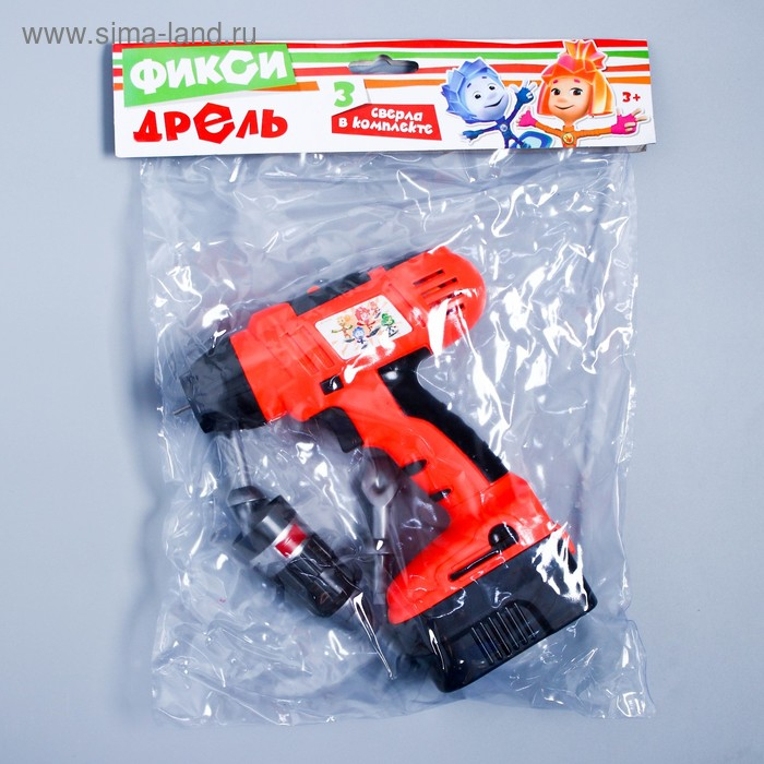 Дрель «Фикси-дрель» + 3 насадки, ФИКСИКИ Дрель «Фикси-дрель» + 3 насадки, ФИКСИКИ