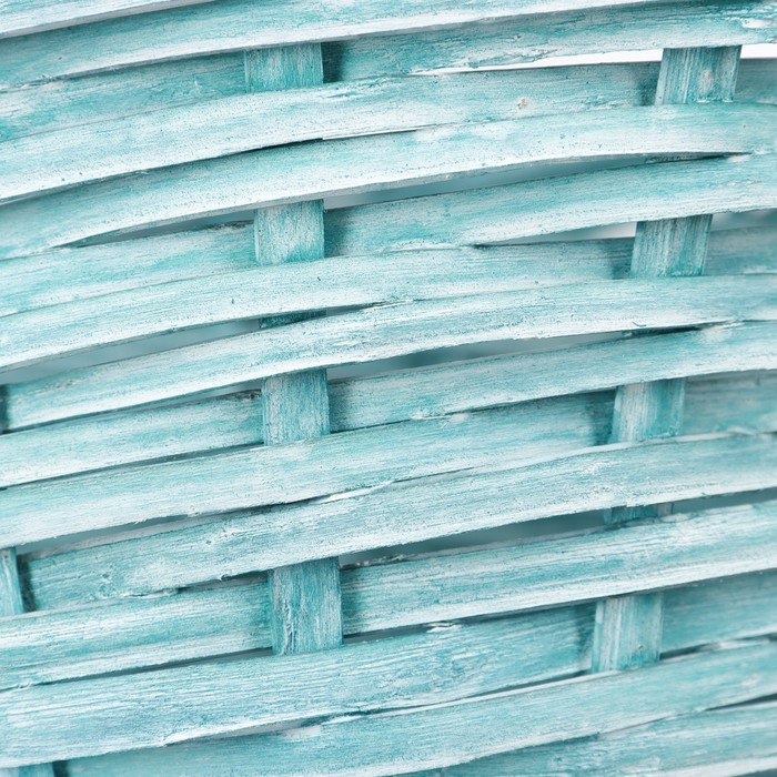 Набор корзин плетёных, 3 шт, 38x17x42 см, зеленый Набор корзин плетёных, 3 шт, 38x17x42 см, зеленый