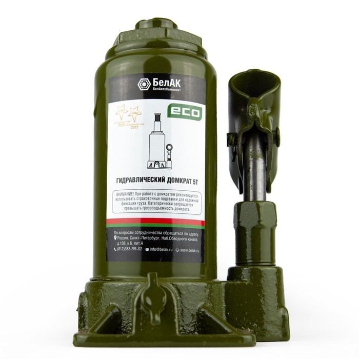 Домкрат гидравлический  Домкрат гидравлический "БелАК" ECO БАК.70014, подъем/подхват 298/158 мм, 5 т