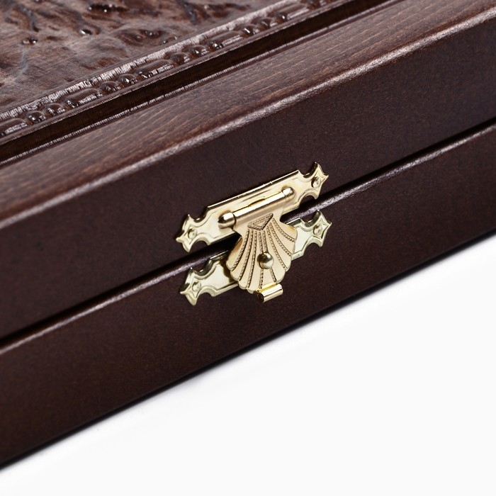 Нарды деревянные большие, резные  Нарды деревянные большие, резные "Мишки в лесу", доска из массива бука, патина, 50 х 58 см