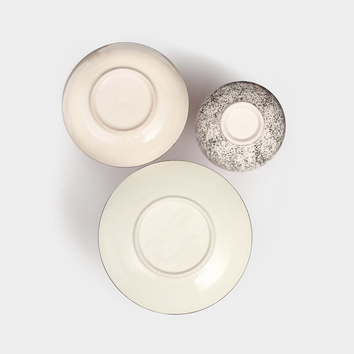 Набор посуды  Набор посуды "Восточный", керамика, желтый, 18 предметов: 6 шт-20 см, 6 шт-25 см, 6 шт-15 см 700 мл , 1 сорт, Иран