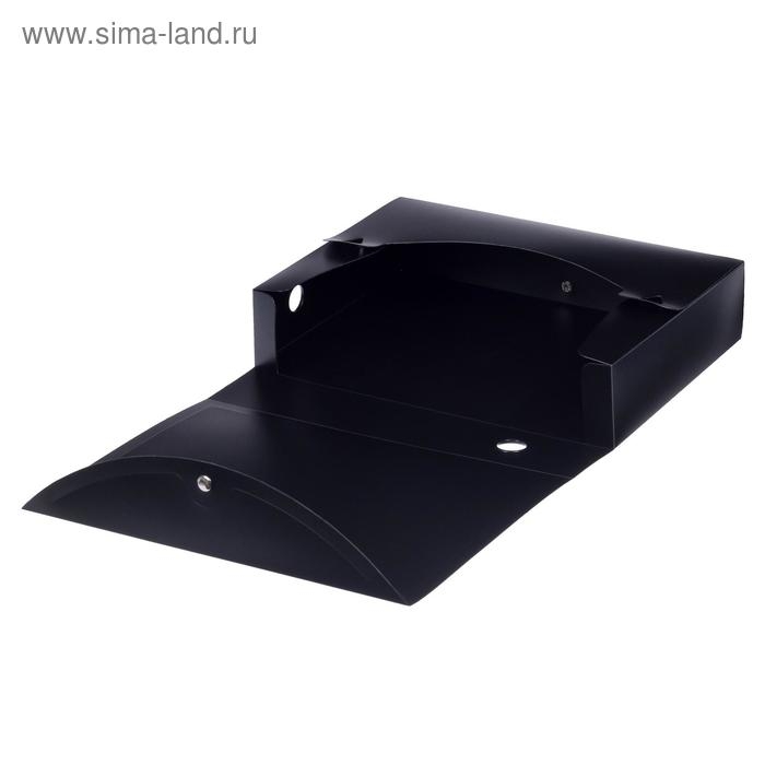 Короб архивный на кнопке А4 Calligrata, 70 мм, 800 мкм, разборный, чёрный Короб архивный на кнопке А4 Calligrata, 70 мм, 800 мкм, разборный, чёрный