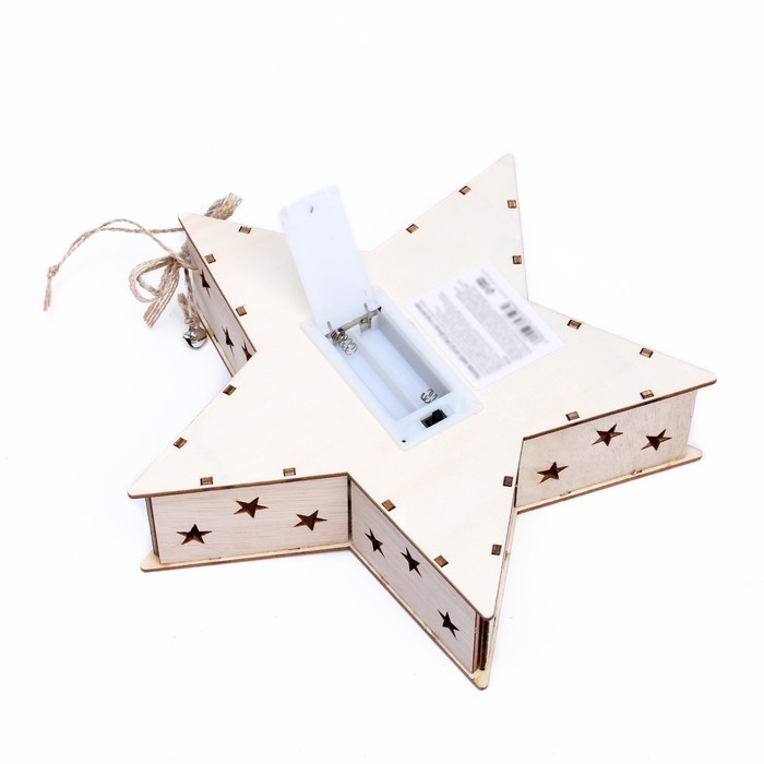 Новогодний декор с подсветкой «С новым годом» 21,5 × 5 × 21,5 см Новогодний декор с подсветкой «С новым годом» 21,5 × 5 × 21,5 см