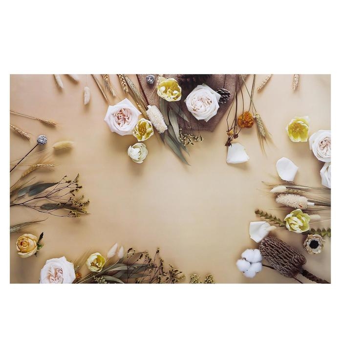 Фотофон двусторонний бумага 300 гр Фотофон двусторонний бумага 300 гр "Тюльпаны и розы" 57х87 см