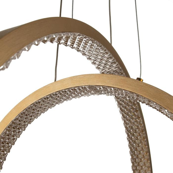 Люстра BayerLux с ПДУ 1544/2 LED 120Вт 3000-6000К диммер золото d.50см