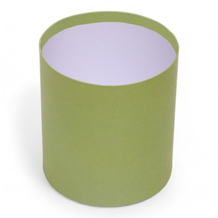 Набор круглых коробок 2в1 , Набор круглых коробок 2в1 ,"Тёмно-Зеленый", без крышки, 10 х 10 х10,5 см