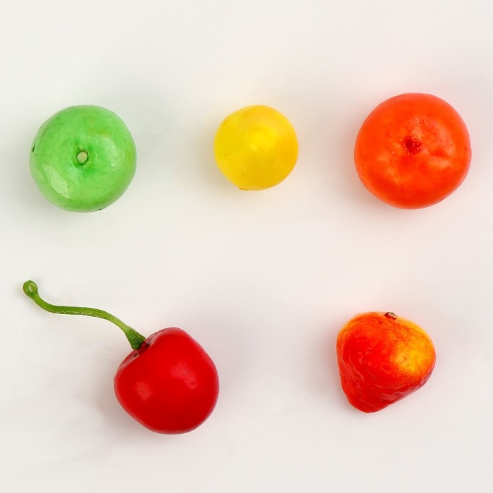 Декоративный набор «Фрукты» размер: 2,5 × 2 см, 100 шт. Декоративный набор «Фрукты» размер: 2,5 × 2 см, 100 шт.