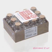 Банка стеклянная для хранения сыпучих продуктов Доляна &laquo;Парфе&raquo;, 40 мл, 4&times;6,6 см, с пробковой крышкой