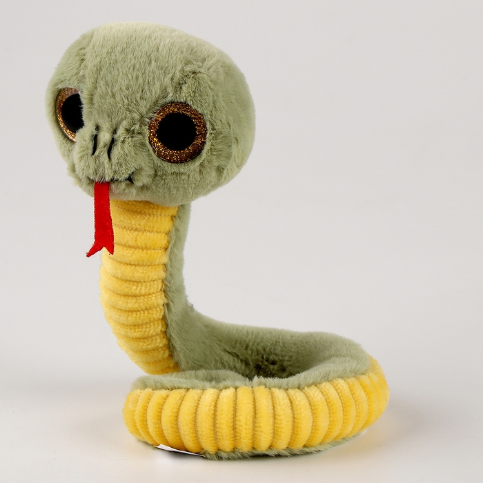 Мягкая новогодняя игрушка «Змея», зелёный Мягкая новогодняя игрушка «Змея», зелёный