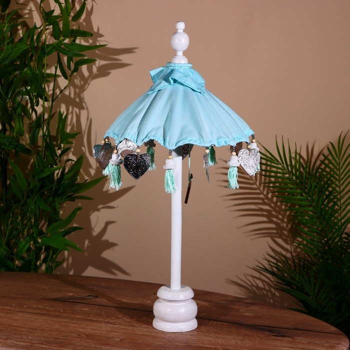 Сувенир интерьерный  Сувенир интерьерный "Зонтик" голубой 60 см