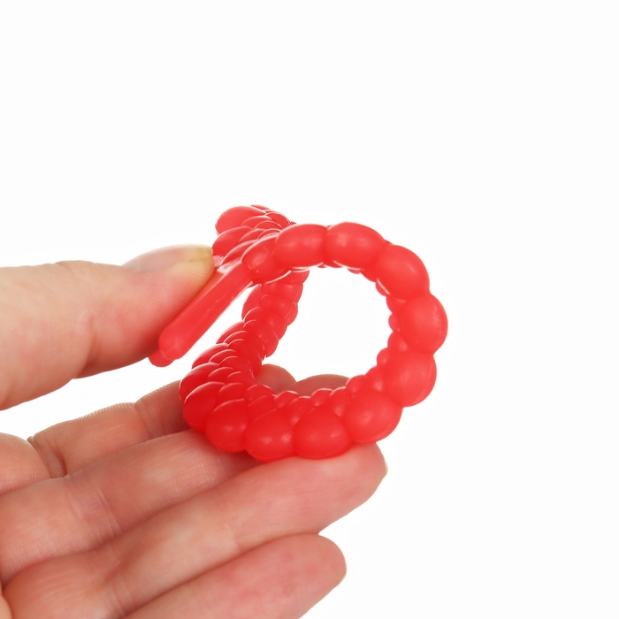 Прорезыватель силиконовый «Клубничка», цвет МИКС, КНОПА Прорезыватель силиконовый «Клубничка», цвет МИКС, КНОПА