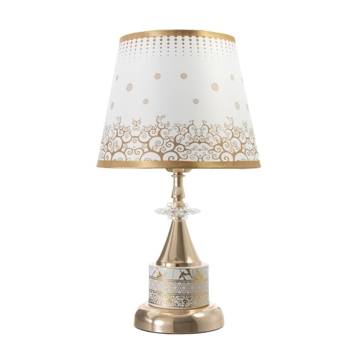 Настольная лампа Настольная лампа "София" Е27 40Вт золото 22х22х40 см RISALUX