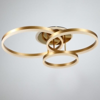 Люстра с ПДУ 1342/3 LED 160Вт 3000-6000К золото 77х55х20 см BayerLux