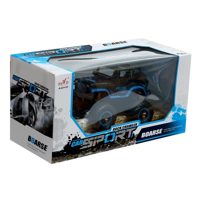 Джип радиоуправляемый «Вездеход», работает от батареек, цвет черно-синий Джип радиоуправляемый «Вездеход», работает от батареек, цвет черно-синий