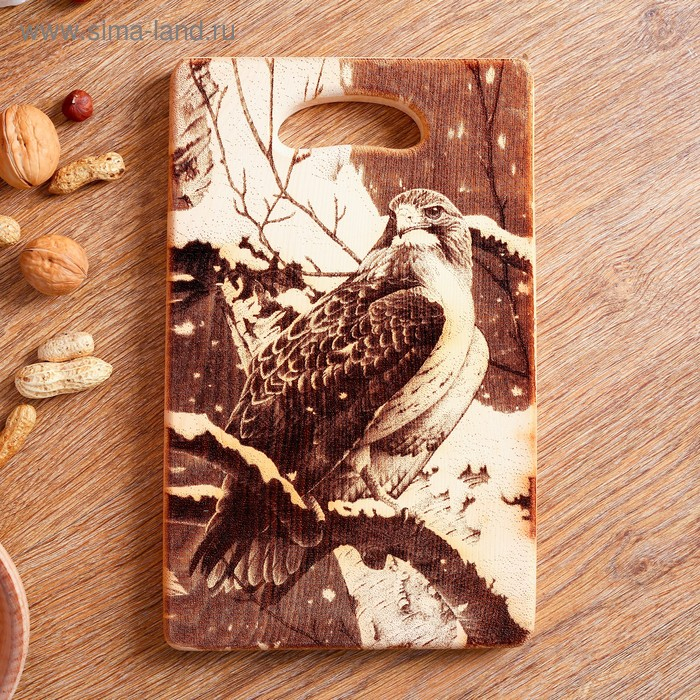 Доска из массива кедра «Сокол», прямоугольная, 18 × 28 см Доска из массива кедра «Сокол», прямоугольная, 18 × 28 см