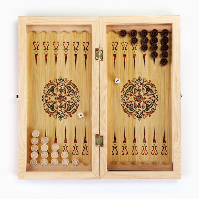 Настольные игры 3 в 1 Настольные игры 3 в 1 "Статус": шахматы, шашки, нарды, деревянные, большие 50 х 50 см