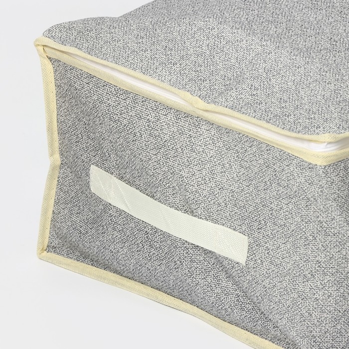 Кофр для хранения вещей Доляна «Европа», 45×30×20 см, цвет серый Кофр для хранения вещей Доляна «Европа», 45×30×20 см, цвет серый