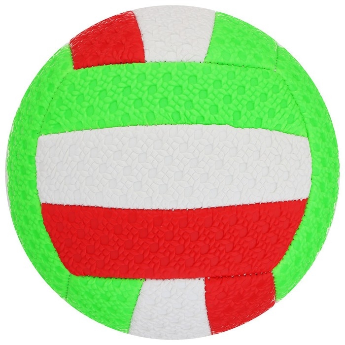 Волейбольный мяч, машинная сшивка, 18 панелей, р. 2, PVC, цвета МИКС Волейбольный мяч, машинная сшивка, 18 панелей, р. 2, PVC, цвета МИКС