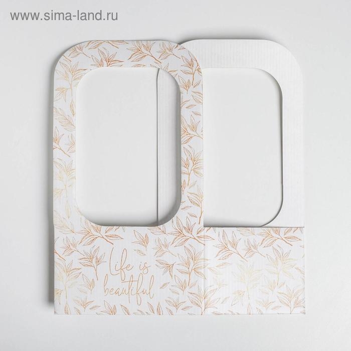 Коробка-переноска для цветов «Веточки», 17 × 12 × 32 см Коробка-переноска для цветов «Веточки», 17 × 12 × 32 см