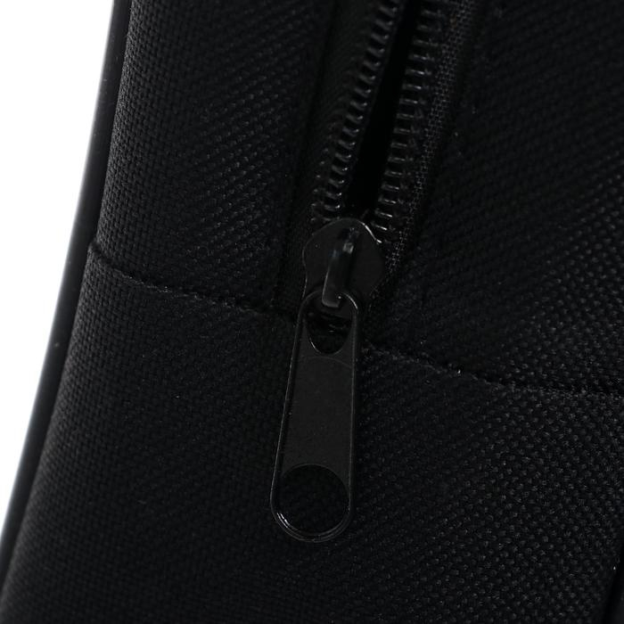 Папка с ручками А4, 360 х 270 х 80 мм, текстильная, внутренний карман, чёрный 1Ш48