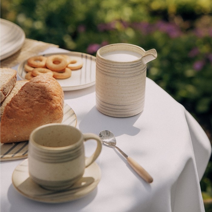 Сливочник керамический SL Home «Райяс», 450 мл, цвет бежевый Сливочник керамический SL Home «Райяс», 450 мл, цвет бежевый