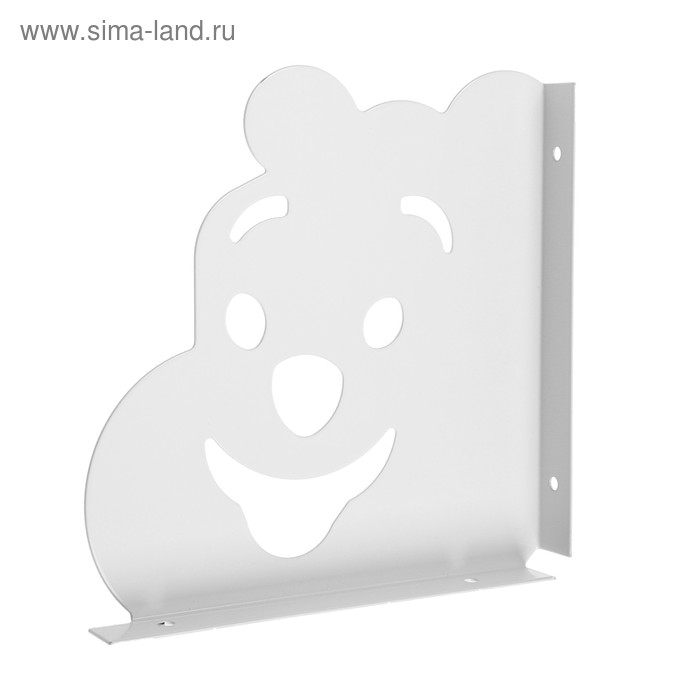 Кронштейн  Кронштейн "Мишка" 180х180 мм, белый,10 шт