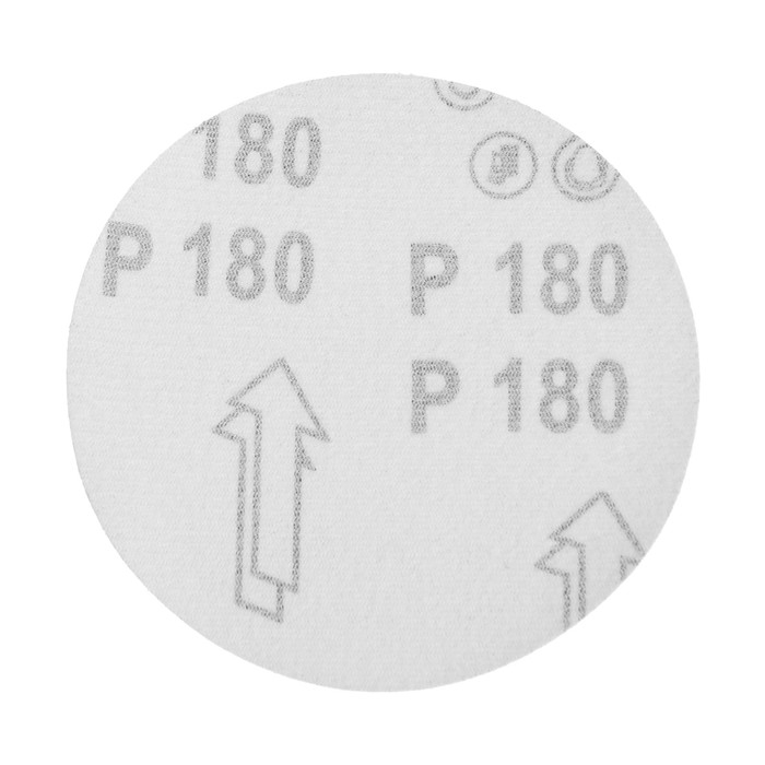 Круг абразивный шлифовальный под  Круг абразивный шлифовальный под "липучку" ТУНДРА, 115 мм, Р180, 10 шт.