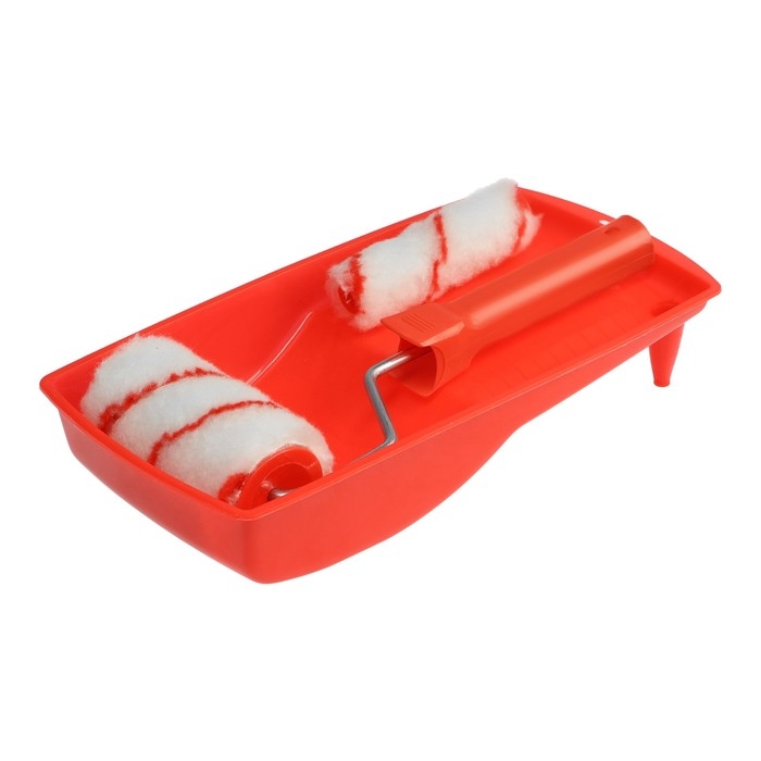 Набор малярный ЛОМ, валики полиамид, 100 мм, d=6 мм, D=48 мм + D=16 мм, ванночка 150 х 290 м 1034055 Набор малярный ЛОМ, валики полиамид, 100 мм, d=6 мм, D=48 мм + D=16 мм, ванночка 150 х 290 м 1034055