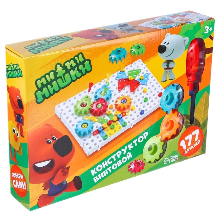 Конструктор винтовой МиМиМишки, 177 деталей Конструктор винтовой МиМиМишки, 177 деталей