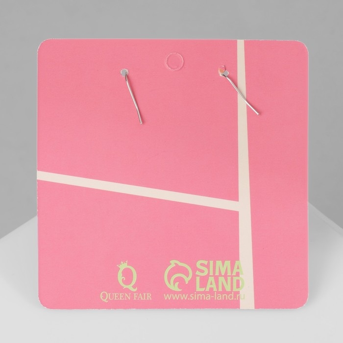 Серьги ассорти «Радость» ракетка и волан, цвет сине-розовый в серебре Серьги ассорти «Радость» ракетка и волан, цвет сине-розовый в серебре