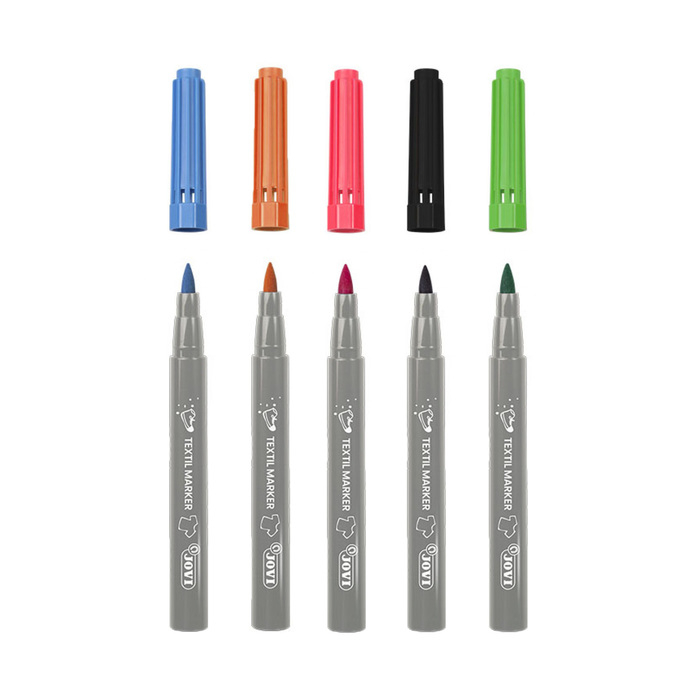 Фломастеры для ткани 12 цветов, JOVI, европодвес Фломастеры для ткани 12 цветов, JOVI, европодвес