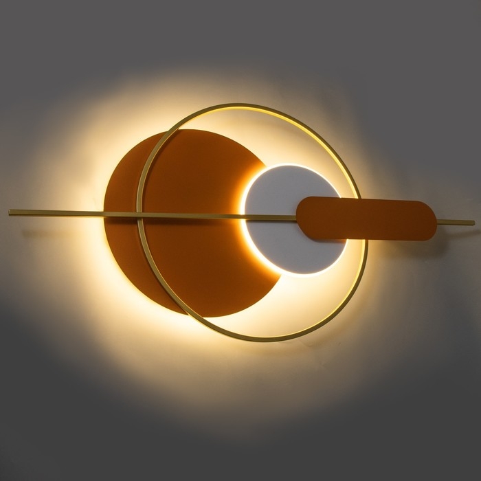 Бра "Алле" LED 16Вт 3000К  оранжевый белый 100х5х50см