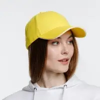 Бейсболка Spiker, желтая с белым