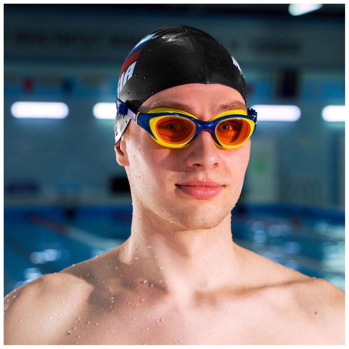 Очки для плавания ONLYTOP, беруши, UV защита Очки для плавания ONLYTOP, беруши, UV защита
