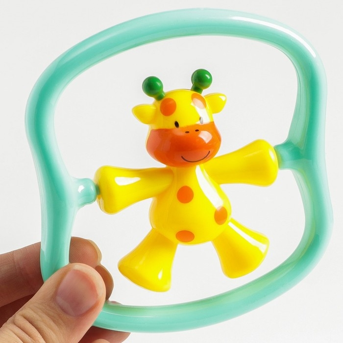 Погремушка «Жирафик» цвет бирюзовый, Крошка Я Погремушка «Жирафик» цвет бирюзовый, Крошка Я