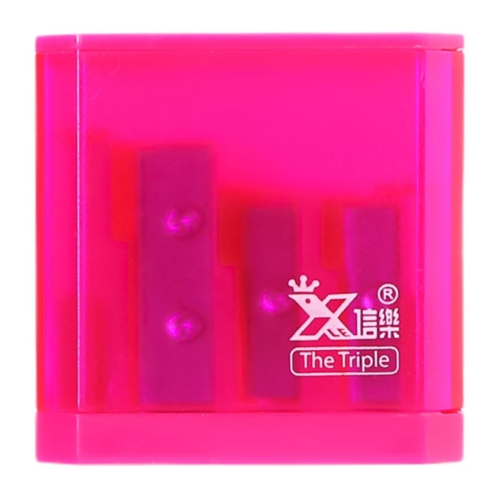 Точилка с контейнером тройная, МИКС Точилка с контейнером тройная, МИКС