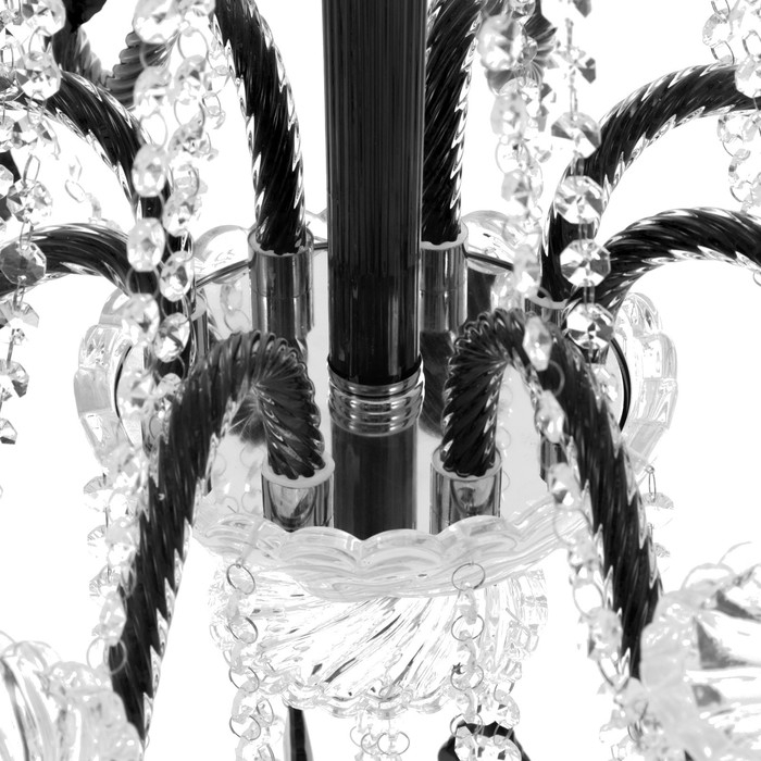 Люстра Люстра "Карина" 8хЕ14 40Вт черный 75х75х100-130см BayerLux