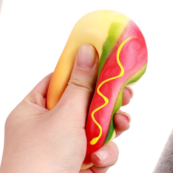 Мялка «Хот-дог», цвета МИКС Мялка «Хот-дог», цвета МИКС