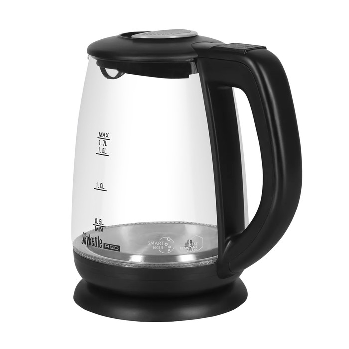 Чайник электрический RED Solution SkyKettle RK-G212S, стекло, 1.7 л, 2200 Вт, чёрный Чайник электрический RED Solution SkyKettle RK-G212S, стекло, 1.7 л, 2200 Вт, чёрный