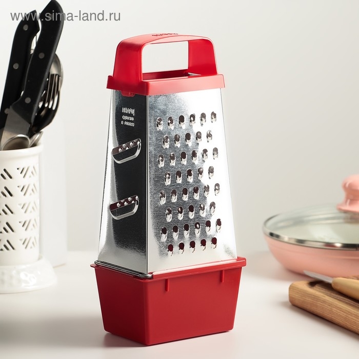 Тёрка Доляна «Универсал», 4 грани, контейнер 450 мл, 27×12×0,9 см, цвет МИКС Тёрка Доляна «Универсал», 4 грани, контейнер 450 мл, 27×12×0,9 см, цвет МИКС