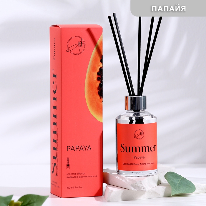 Диффузор ароматический, Диффузор ароматический, "Papaya", папайя, 100 мл